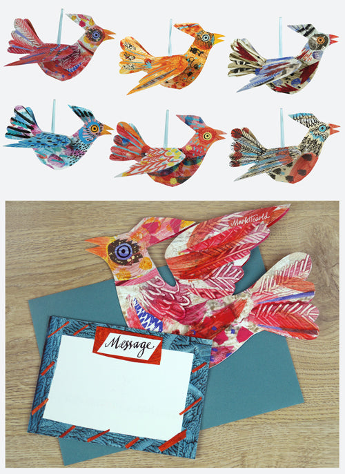 Die Cut Hanging Bird Card