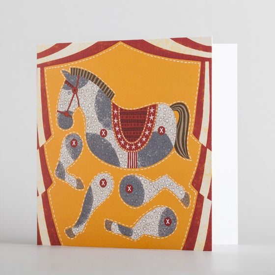 Cut-Out Horse Puppet Card by Alice Melvin