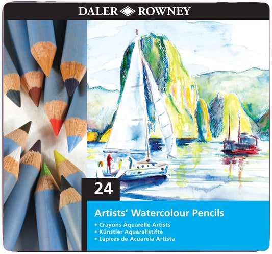 Daler Rowney Watercolour Pencil 24 Tin