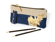 Load image into Gallery viewer, Gold Fern Pencil Case
