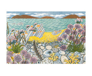 Pebble Shore by Angie Lewin