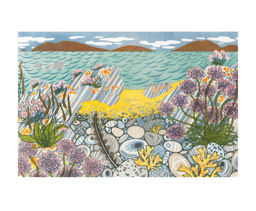 Pebble Shore by Angie Lewin
