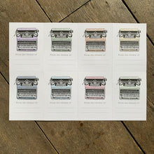 Load image into Gallery viewer, Typewriter Ex Librīs / Bookplates
