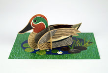 Load image into Gallery viewer, Alice Melvin Pop Out Bird Card - Teal
