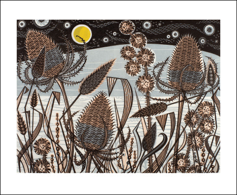 Lakeside Teasels by Angie Lewin
