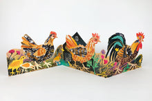 Load image into Gallery viewer, Chickens Concertina Die Cut Card by Mark Hearld
