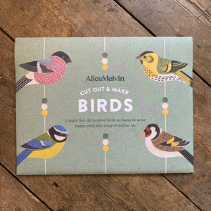 Cut Out & Make British Birds Kit by Alice Melvin
