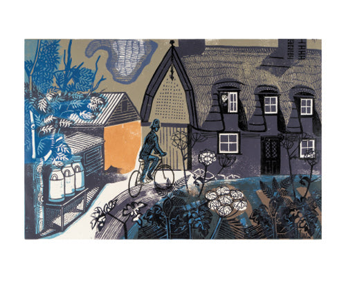 Ives Farmhouse, Great Bardfield c. 1956 by Edward Bawden (1903-1989)