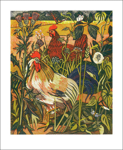 Cock & Hen by Rupert Shephard (1909-1992)
